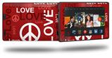 Love and Peace Red - Decal Style Skin fits 2013 Amazon Kindle Fire HD 7 inch