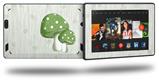 Mushrooms Green - Decal Style Skin fits 2013 Amazon Kindle Fire HD 7 inch