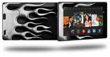 Metal Flames Chrome - Decal Style Skin fits 2013 Amazon Kindle Fire HD 7 inch