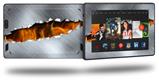 Ripped Metal Fire - Decal Style Skin fits 2013 Amazon Kindle Fire HD 7 inch
