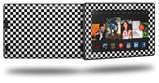 Checkered Canvas Black and White - Decal Style Skin fits 2013 Amazon Kindle Fire HD 7 inch