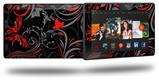 Twisted Garden Gray and Red - Decal Style Skin fits 2013 Amazon Kindle Fire HD 7 inch