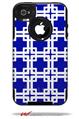 Boxed Royal Blue - Decal Style Vinyl Skin fits Otterbox Commuter iPhone4/4s Case (CASE SOLD SEPARATELY)