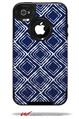 Wavey Navy Blue - Decal Style Vinyl Skin fits Otterbox Commuter iPhone4/4s Case (CASE SOLD SEPARATELY)