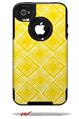 Wavey Yellow - Decal Style Vinyl Skin fits Otterbox Commuter iPhone4/4s Case (CASE SOLD SEPARATELY)