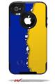 Ripped Colors Blue Yellow - Decal Style Vinyl Skin fits Otterbox Commuter iPhone4/4s Case (CASE SOLD SEPARATELY)
