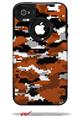 WraptorCamo Digital Camo Burnt Orange - Decal Style Vinyl Skin fits Otterbox Commuter iPhone4/4s Case (CASE SOLD SEPARATELY)