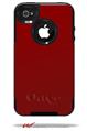 Solids Collection Red Dark - Decal Style Vinyl Skin fits Otterbox Commuter iPhone4/4s Case (CASE SOLD SEPARATELY)