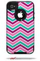 Zig Zag Teal Pink Purple - Decal Style Vinyl Skin fits Otterbox Commuter iPhone4/4s Case (CASE SOLD SEPARATELY)