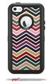 Zig Zag Colors 02 - Decal Style Vinyl Skin fits Otterbox Defender iPhone 5C Case (CASE SOLD SEPARATELY)