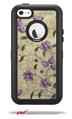 Flowers and Berries Purple - Decal Style Vinyl Skin fits Otterbox Defender iPhone 5C Case (CASE SOLD SEPARATELY)