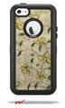 Flowers and Berries Yellow - Decal Style Vinyl Skin fits Otterbox Defender iPhone 5C Case (CASE SOLD SEPARATELY)