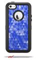 Triangle Mosaic Blue - Decal Style Vinyl Skin fits Otterbox Defender iPhone 5C Case (CASE SOLD SEPARATELY)