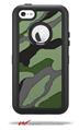Camouflage Green - Decal Style Vinyl Skin fits Otterbox Defender iPhone 5C Case (CASE SOLD SEPARATELY)
