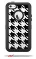 Houndstooth Black and White - Decal Style Vinyl Skin fits Otterbox Defender iPhone 5C Case (CASE SOLD SEPARATELY)
