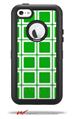 Squared Green - Decal Style Vinyl Skin fits Otterbox Defender iPhone 5C Case (CASE SOLD SEPARATELY)