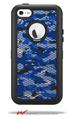 HEX Mesh Camo 01 Blue Bright - Decal Style Vinyl Skin fits Otterbox Defender iPhone 5C Case (CASE SOLD SEPARATELY)
