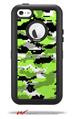 WraptorCamo Digital Camo Neon Green - Decal Style Vinyl Skin fits Otterbox Defender iPhone 5C Case (CASE SOLD SEPARATELY)