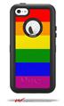 Rainbow Stripes - Decal Style Vinyl Skin fits Otterbox Defender iPhone 5C Case (CASE SOLD SEPARATELY)