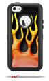 Metal Flames - Decal Style Vinyl Skin fits Otterbox Defender iPhone 5C Case (CASE SOLD SEPARATELY)