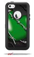Barbwire Heart Green - Decal Style Vinyl Skin fits Otterbox Defender iPhone 5C Case (CASE SOLD SEPARATELY)