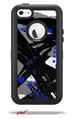 Abstract 02 Blue - Decal Style Vinyl Skin fits Otterbox Defender iPhone 5C Case (CASE SOLD SEPARATELY)