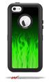 Fire Green - Decal Style Vinyl Skin fits Otterbox Defender iPhone 5C Case (CASE SOLD SEPARATELY)