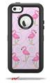 Flamingos on Pink - Decal Style Vinyl Skin fits Otterbox Defender iPhone 5C Case (CASE SOLD SEPARATELY)