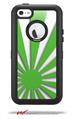 Rising Sun Japanese Flag Green - Decal Style Vinyl Skin fits Otterbox Defender iPhone 5C Case (CASE SOLD SEPARATELY)