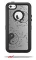 Feminine Yin Yang Gray - Decal Style Vinyl Skin fits Otterbox Defender iPhone 5C Case (CASE SOLD SEPARATELY)
