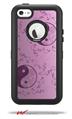 Feminine Yin Yang Purple - Decal Style Vinyl Skin fits Otterbox Defender iPhone 5C Case (CASE SOLD SEPARATELY)