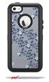 Victorian Design Blue - Decal Style Vinyl Skin fits Otterbox Defender iPhone 5C Case (CASE SOLD SEPARATELY)