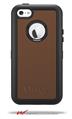 Solids Collection Chocolate Brown - Decal Style Vinyl Skin fits Otterbox Defender iPhone 5C Case (CASE SOLD SEPARATELY)