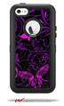Twisted Garden Purple and Hot Pink - Decal Style Vinyl Skin fits Otterbox Defender iPhone 5C Case (CASE SOLD SEPARATELY)