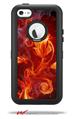 Fire Flower - Decal Style Vinyl Skin fits Otterbox Defender iPhone 5C Case (CASE SOLD SEPARATELY)