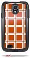 Squared Burnt Orange - Decal Style Vinyl Skin fits Otterbox Commuter Case for Samsung Galaxy S4 (CASE SOLD SEPARATELY)