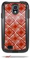 Wavey Red Dark - Decal Style Vinyl Skin fits Otterbox Commuter Case for Samsung Galaxy S4 (CASE SOLD SEPARATELY)