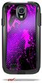 Halftone Splatter Hot Pink Purple - Decal Style Vinyl Skin fits Otterbox Commuter Case for Samsung Galaxy S4 (CASE SOLD SEPARATELY)