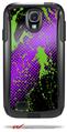 Halftone Splatter Green Purple - Decal Style Vinyl Skin fits Otterbox Commuter Case for Samsung Galaxy S4 (CASE SOLD SEPARATELY)