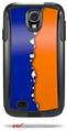 Ripped Colors Blue Orange - Decal Style Vinyl Skin fits Otterbox Commuter Case for Samsung Galaxy S4 (CASE SOLD SEPARATELY)