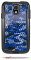 HEX Mesh Camo 01 Blue Bright - Decal Style Vinyl Skin fits Otterbox Commuter Case for Samsung Galaxy S4 (CASE SOLD SEPARATELY)