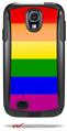 Rainbow Stripes - Decal Style Vinyl Skin fits Otterbox Commuter Case for Samsung Galaxy S4 (CASE SOLD SEPARATELY)