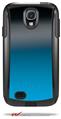 Smooth Fades Neon Blue Black - Decal Style Vinyl Skin fits Otterbox Commuter Case for Samsung Galaxy S4 (CASE SOLD SEPARATELY)