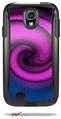 Alecias Swirl 01 Purple - Decal Style Vinyl Skin fits Otterbox Commuter Case for Samsung Galaxy S4 (CASE SOLD SEPARATELY)