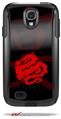 Oriental Dragon Red on Black - Decal Style Vinyl Skin fits Otterbox Commuter Case for Samsung Galaxy S4 (CASE SOLD SEPARATELY)