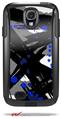 Abstract 02 Blue - Decal Style Vinyl Skin fits Otterbox Commuter Case for Samsung Galaxy S4 (CASE SOLD SEPARATELY)