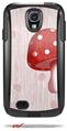 Mushrooms Red - Decal Style Vinyl Skin fits Otterbox Commuter Case for Samsung Galaxy S4 (CASE SOLD SEPARATELY)