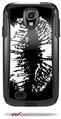 Big Kiss White Lips on Black - Decal Style Vinyl Skin fits Otterbox Commuter Case for Samsung Galaxy S4 (CASE SOLD SEPARATELY)