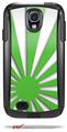 Rising Sun Japanese Flag Green - Decal Style Vinyl Skin fits Otterbox Commuter Case for Samsung Galaxy S4 (CASE SOLD SEPARATELY)