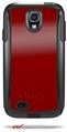 Solids Collection Red Dark - Decal Style Vinyl Skin fits Otterbox Commuter Case for Samsung Galaxy S4 (CASE SOLD SEPARATELY)